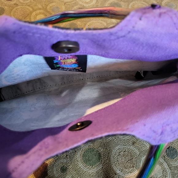 Laurel Burch Dog Print Handbag Purse - Picture 4 of 5